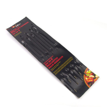 8pcs non-stick bbq skewer set