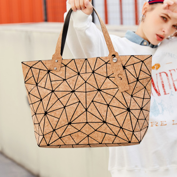 Eco Friendly Fashion Tote τσάντα Crossbody τσάντα κορυφή λαβή τσάντα αγορών γεωμετρική τσάντα Tote για εργασία