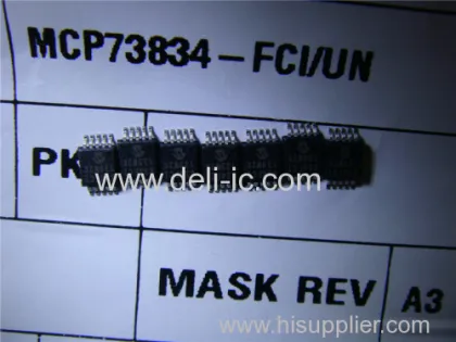 Mcp73834-fci/un - Stand-alone Linear Li-ion / Li-polymer Charge Management Controller - Microchip Technology 