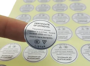 Special heat resistant sticker paper fabric paper stickers