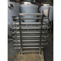 Shell and tube heat exchanger wort chiller