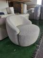 Modern Boule Fabric Lecco Döner Sandalye Ev için