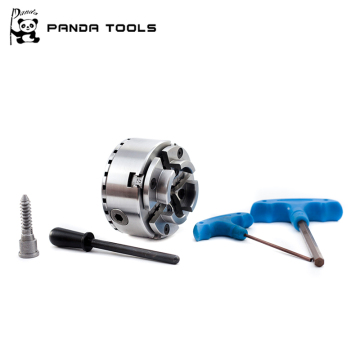 4 Jaw Self Centering Chuck for Wooden Turning Lathe 100mm/125mm
