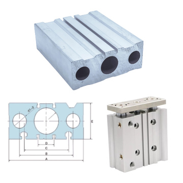 TN/TCN Three-axis Aluminum Pneumatic Cylinder Barrel