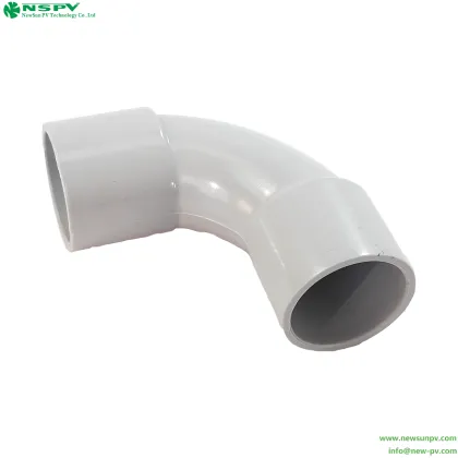 PVC Solid Elbow 90 degree angle PVC tube fittings