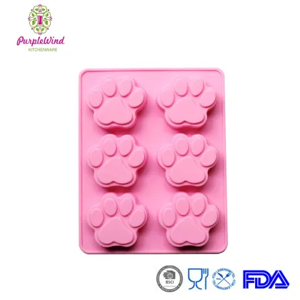 Animal Footprints Shape Silicone Cookies Muffin Pan/Soap Chocolate Baking Mould