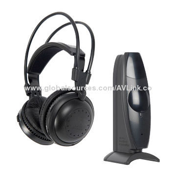 3-channel Headband RF 863MHz Wireless Stereo Headphones for Silent Disco Parties with Transmitter