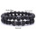 King Crown Black Onyx Matte Bracelet 8mm Beads Natural Stone Chakra Collection Reiki Gift for Men Women