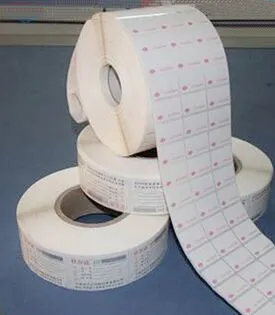 PET material customize sticker in roll
