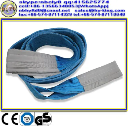 GS approved 3ton blue polyester strap sling , lifting sling polyester sling , CE polyester sling