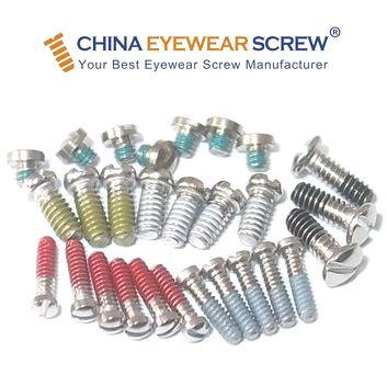 Red, Green, White, Blue, Black Nylok Coated Optical Screw