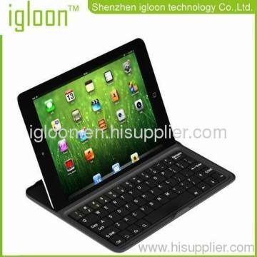 Bluetooth Keyboard Case Cover For Ipad Mini Stand Boardcom Bluetooth 3.0 Chipset Big Battery 