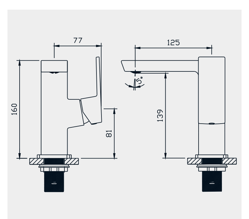 single hole vanity faucet