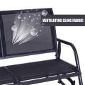 Modern 2-Person Outdoor Rocking Glider Bench