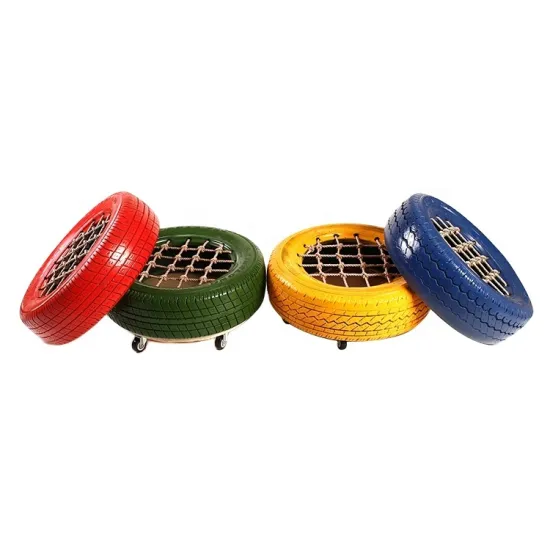 Factory-Price Outdoor Entertainment Toys: Focus on Balance Training Equipment with Rubber Tyres for Children