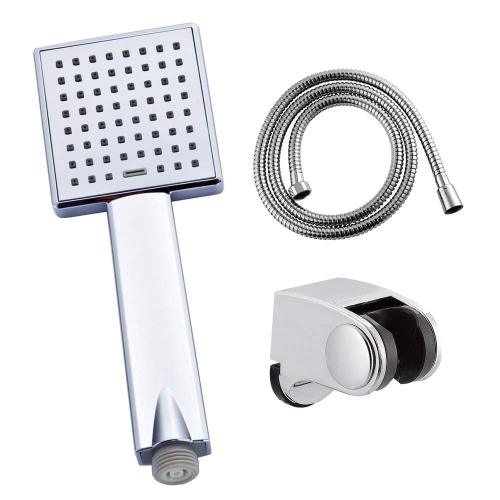 Portable brushed nickle ABS spa handheld shower set