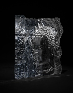 Buddha Head Temple Architecture Crystal Sculpture