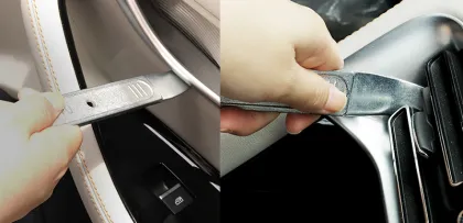 Dual-Purpose Steel Pry Tool - Multi-Function Pry Bar Trim Removal