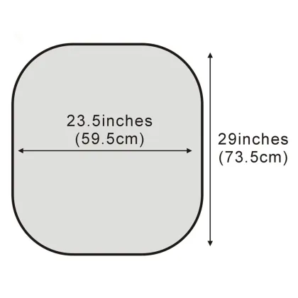 Square Car Sunshade - Protect Your Vehicle from Sun