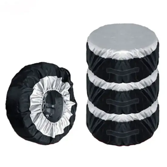 1PC Tire Cover Case: Durable Car Spare Tire Storage Bag & Protection Cover for Wheels - Essential Car Accessory
