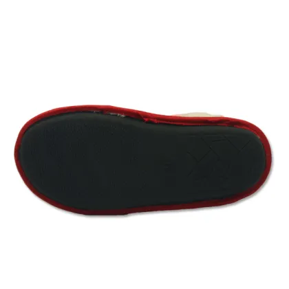 red warm house slippers for womens