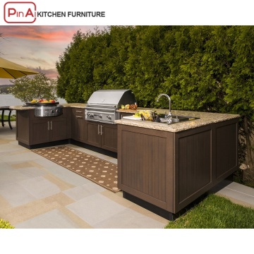 Pinai Luxury Outdoor Garden BBQ Lemari Dapur Stainless Steel