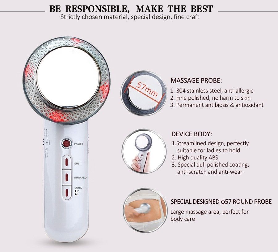 Ultrasound Cavitation EMS Body Slimming Massager Weight Loss Lipo Anti Cellulite Fat Burner Galvanic Infrared Ultrasonic Therapy
