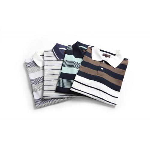 MEN'S YARN DYE RIB COLLAR GOLFERS