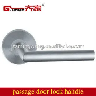 door lever on rosette for passage door lockset