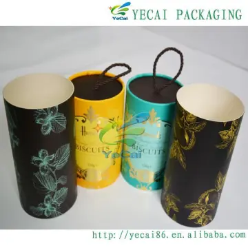 cardboard composite paper can food canister with cover