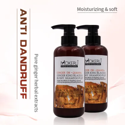 Ginger Hair Care Shampoo - MOKERU 500ml Oil Control Anti Dandruff Shampoo
