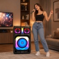 LED Ekranlı ve Bluetoothlu Güçlü Karaoke Hoparlörü