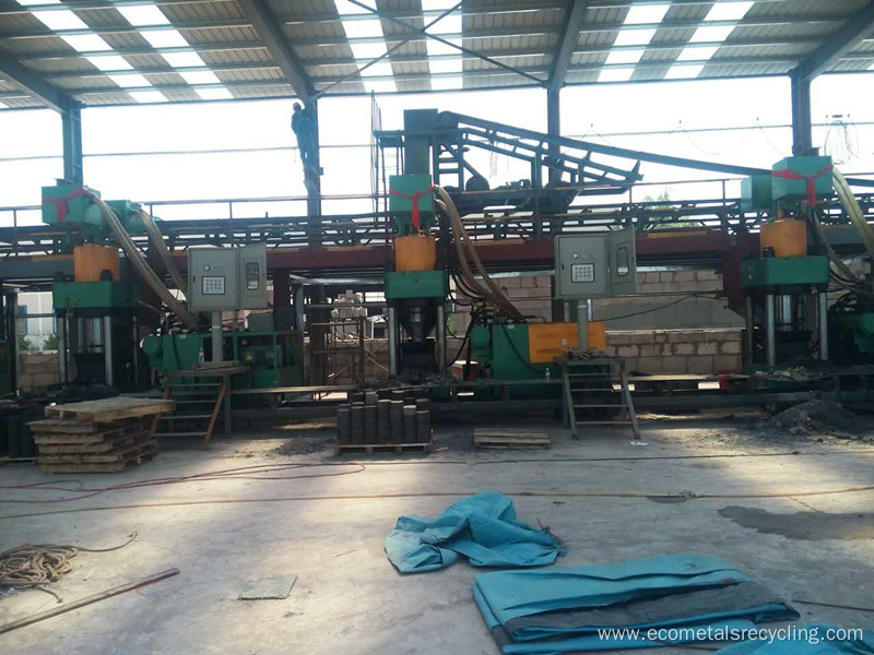 High Capacity Aluminum Shavings Briquetting System