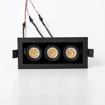 Commercial Hotel Lighting: Double Head COB 2x10W Square LED Downlight