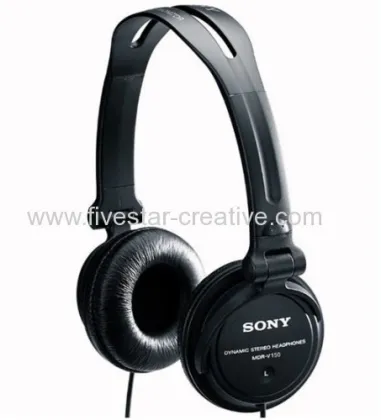 Sony Mdr-v150 Studio Monitor Dj Style Stereo Headphones Black 