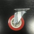 3 Inch Plate Swivel PVC Material Small Caster