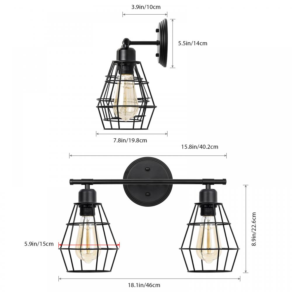 Bathroom Wall Light Fixtures Black