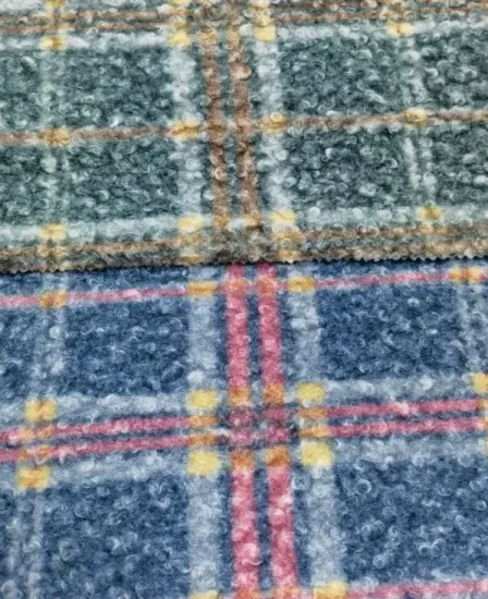 100% polyester knitted reversible sherpa fleece fabric