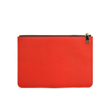 Ysure Custom Logo Leather Envelope zipper Clutch Bag