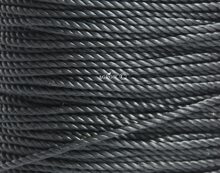 Black Elastic Polythylene Rope