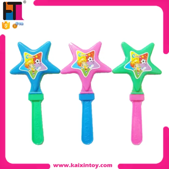 Fashion Style Star Shape Hand Clapper Plastic Shaking Noise Maker For Promotion