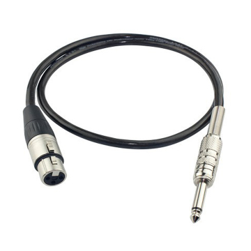 Balanced Microphone Cable XLR to 1/4\" (6.35mm) Male, 3Pin XLR Female Nickel Plated