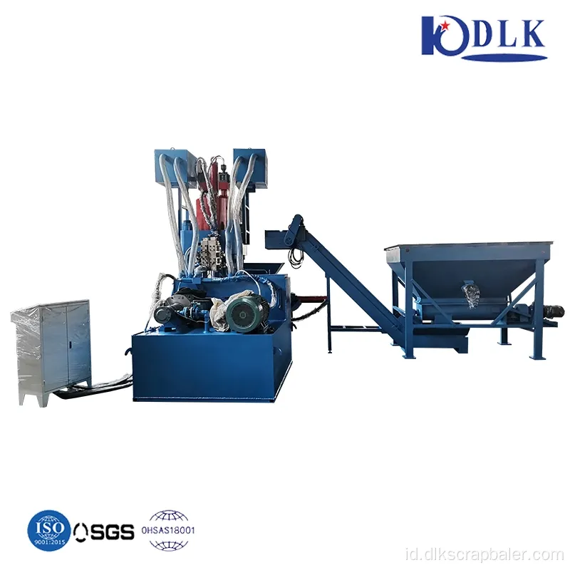 Mesin Press Bricette Chip Scrap Vertikal Scrap Aluminium