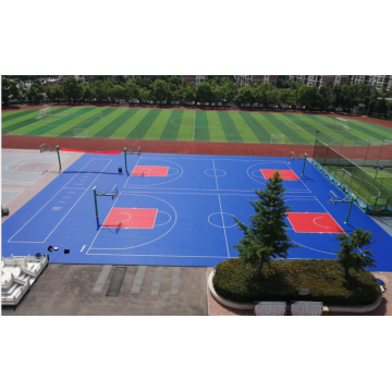 Professionele outdoor PP Sport Flooring met elastisch kussen