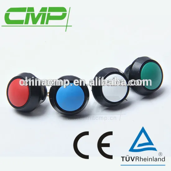 CMP 12mm 2 pin SPST waterproof Colorized push button switch ip67