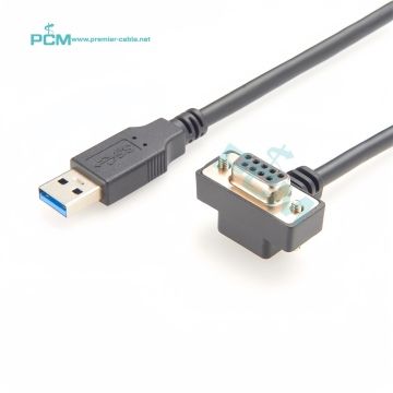 RS232 USB to DB9 Female 5Pin Down Up Angle FTDI Serial Converter Cable for Industrial Scanner: Enhancing Connectivity in Professional Scanning Solutions