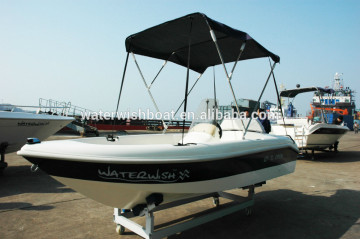 waterwish QD 12 open small fiberglass boat for fishing