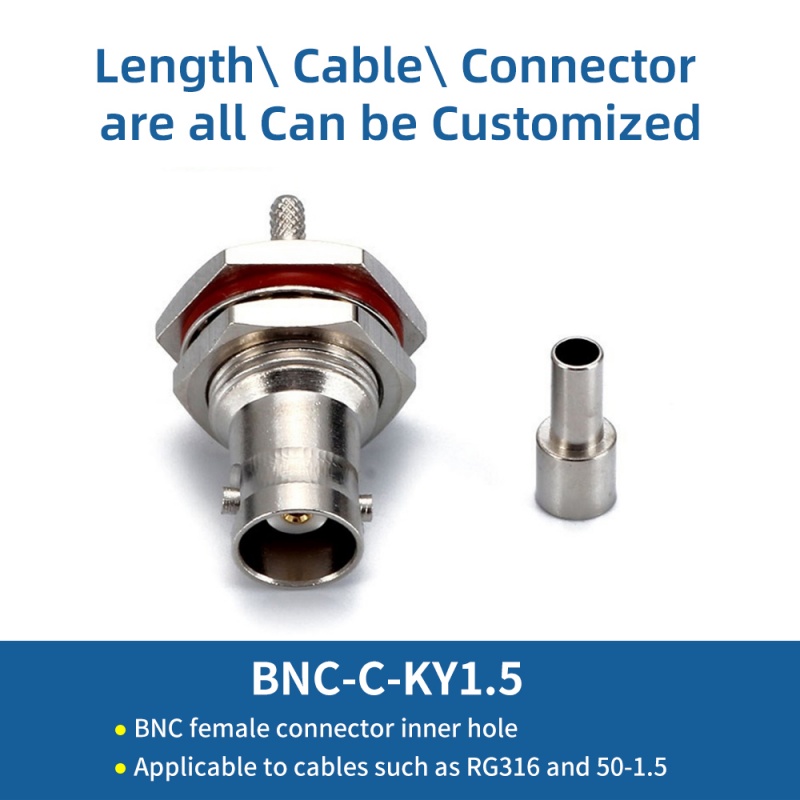 BNC-C-KY1.5 Big Hexagon Female Connector 3