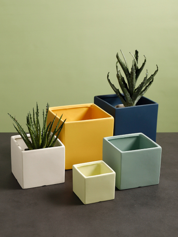 Square Ceramic Ceramic Pots For Succulents