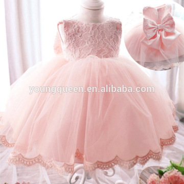D61 2016 summer girls dress lace bow wedding dress